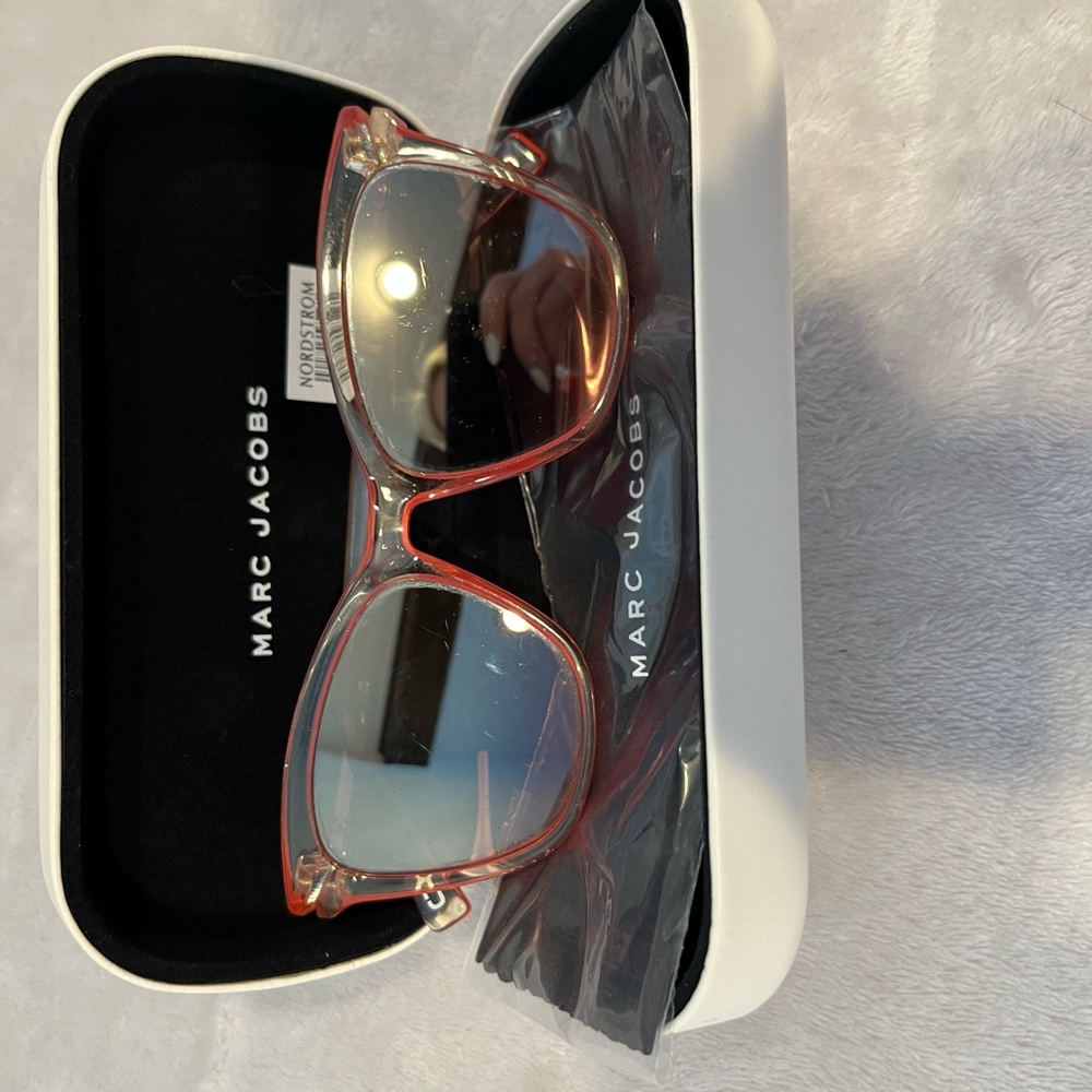 Red and clear Marc Jacob sunglasses